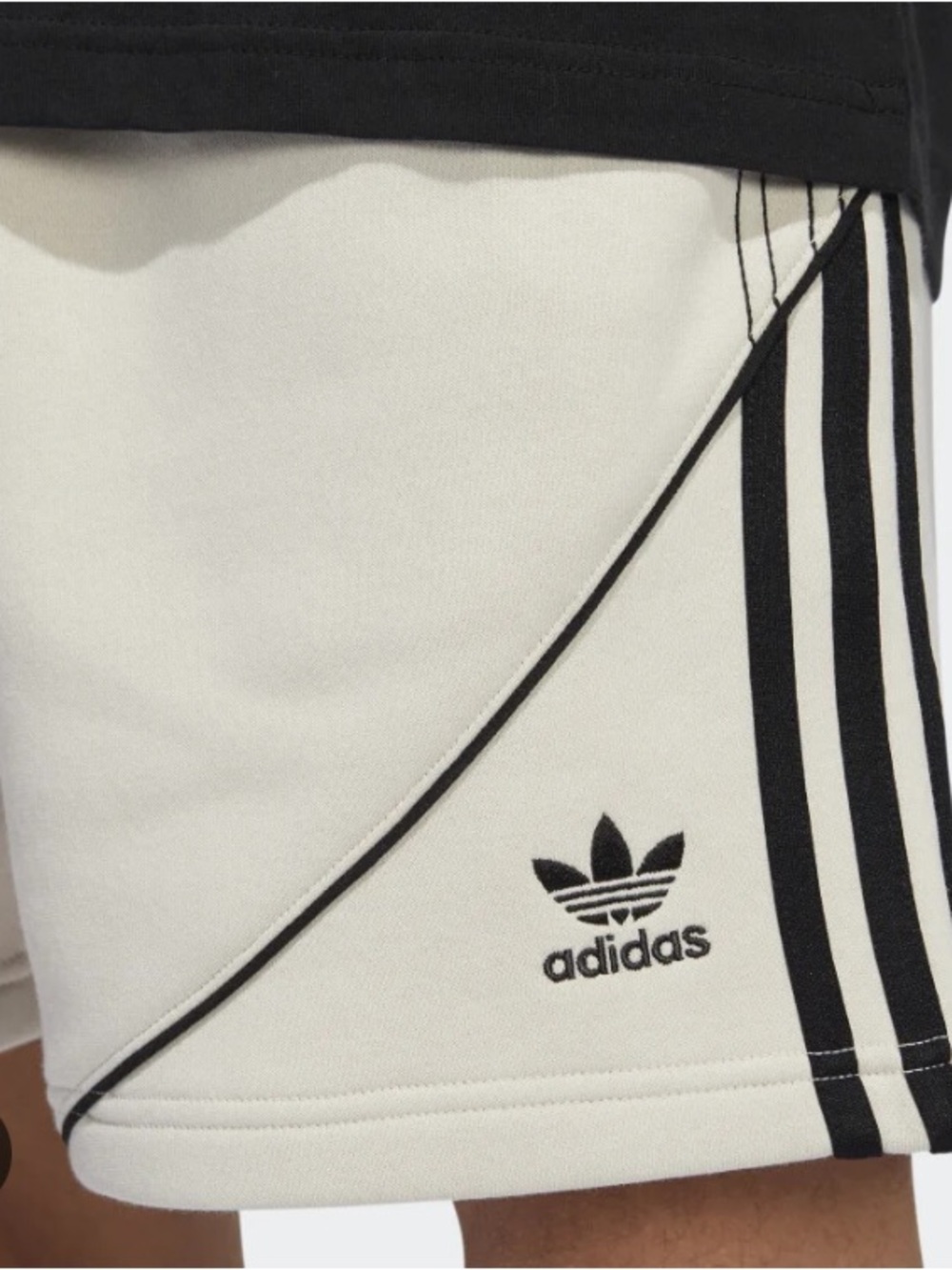adidas Originals Men's Superstar Fleece Shorts in Alumina/Black